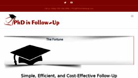 What Phdinfollowup.com website looked like in 2018 (5 years ago)