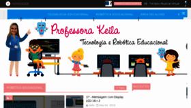What Professorakeila.com.br website looked like in 2018 (5 years ago)