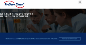 What Proservclean.de website looked like in 2018 (6 years ago)