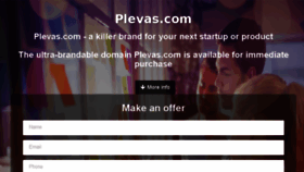 What Plevas.com website looked like in 2018 (5 years ago)
