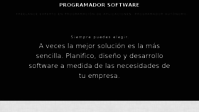 What Programadorburgos.es website looked like in 2018 (6 years ago)