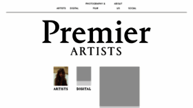 What Premierartists.com website looked like in 2018 (6 years ago)