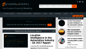 What Proximity.directory website looked like in 2018 (5 years ago)