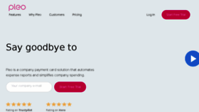 What Pleo.dk website looked like in 2018 (5 years ago)