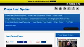 What Powerleadsystems.com website looked like in 2018 (5 years ago)