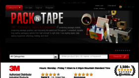 What Pack-n-tape.com website looked like in 2018 (5 years ago)