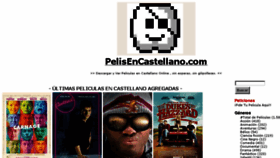 What Peliculasencastellano.com website looked like in 2018 (5 years ago)