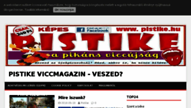 What Pistike.hu website looked like in 2018 (5 years ago)