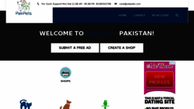 What Pakpets.com website looked like in 2018 (5 years ago)