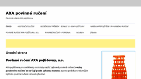 What Pojistovna-axa.cz website looked like in 2018 (5 years ago)