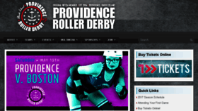 What Providencerollerderby.com website looked like in 2018 (6 years ago)