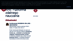 What Platforma.ahe.lodz.pl website looked like in 2018 (5 years ago)
