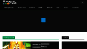 What Proyectofreak.com website looked like in 2018 (5 years ago)