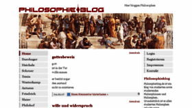 What Philosophieblog.de website looked like in 2018 (5 years ago)