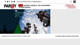 What Paritysystem.in website looked like in 2018 (7 years ago)