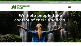 What Professionalcredit.com website looked like in 2018 (5 years ago)