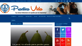 What Practicavida.es website looked like in 2018 (5 years ago)