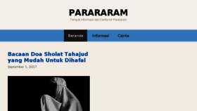 What Parararam.com website looked like in 2018 (6 years ago)