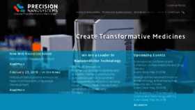 What Precisionnanosystems.com website looked like in 2018 (5 years ago)