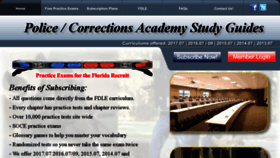What Policeacademystudyguides.co website looked like in 2018 (5 years ago)