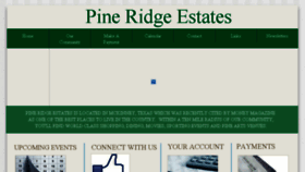 What Pineridgehoa.org website looked like in 2018 (6 years ago)