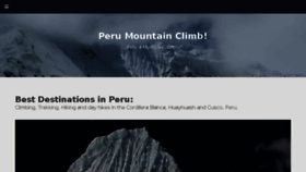 What Perumountainclimb.com website looked like in 2018 (6 years ago)