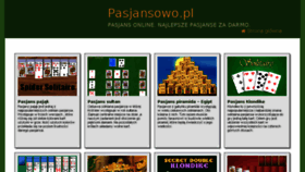 What Pasjansowo.pl website looked like in 2018 (5 years ago)