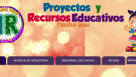 What Proyectosyrecursoseducativos.com website looked like in 2018 (5 years ago)