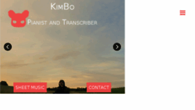 What Pianobykimbo.com website looked like in 2018 (6 years ago)