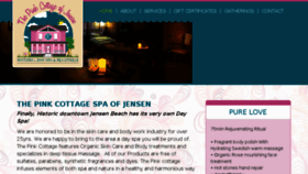 What Pinkcottagespa.com website looked like in 2018 (5 years ago)