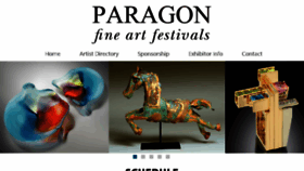 What Paragonartevents.com website looked like in 2018 (5 years ago)