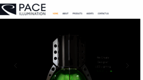 What Paceillumination.com website looked like in 2018 (6 years ago)