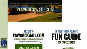 What Playrockwall.com website looked like in 2018 (5 years ago)