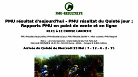 What Pmu-resultat.fr website looked like in 2018 (5 years ago)