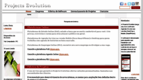 What Projectsevolution.com.br website looked like in 2018 (5 years ago)