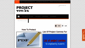 What Projecttitles4free.com website looked like in 2018 (5 years ago)