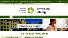 What Privatklinik-doebling.at website looked like in 2018 (5 years ago)