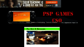 What Pspgamescsoiso.blogspot.com website looked like in 2018 (5 years ago)