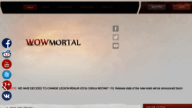 What Play.wowmortal.com website looked like in 2018 (5 years ago)