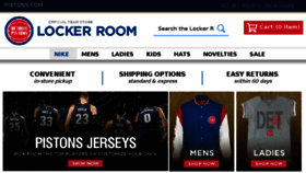 What Pistonslockerroomstore.com website looked like in 2018 (5 years ago)