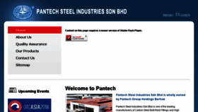 What Pantechsteel.com website looked like in 2018 (5 years ago)