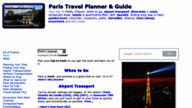 What Paristravelplanner.com website looked like in 2018 (5 years ago)