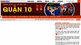 What Pgdquan10.hcm.edu.vn website looked like in 2018 (6 years ago)