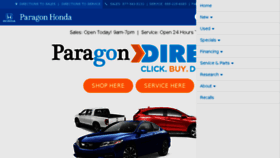What Paragonhonda.com website looked like in 2018 (5 years ago)