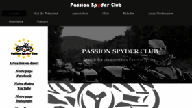 What Passionspyderclub.com website looked like in 2018 (5 years ago)