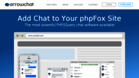 What Phpfoxchat.com website looked like in 2018 (6 years ago)