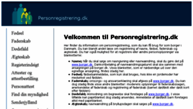 What Personregistrering.dk website looked like in 2018 (6 years ago)