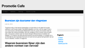 What Promotiecafe.be website looked like in 2018 (5 years ago)