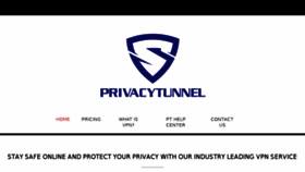 What Privacytunnel.com website looked like in 2018 (5 years ago)