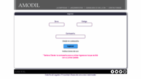 What Pedidos.amodil.com website looked like in 2018 (5 years ago)